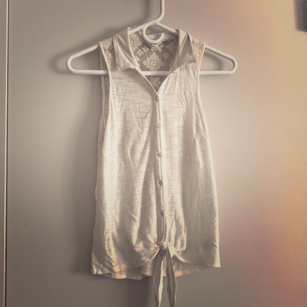 White cami shirt